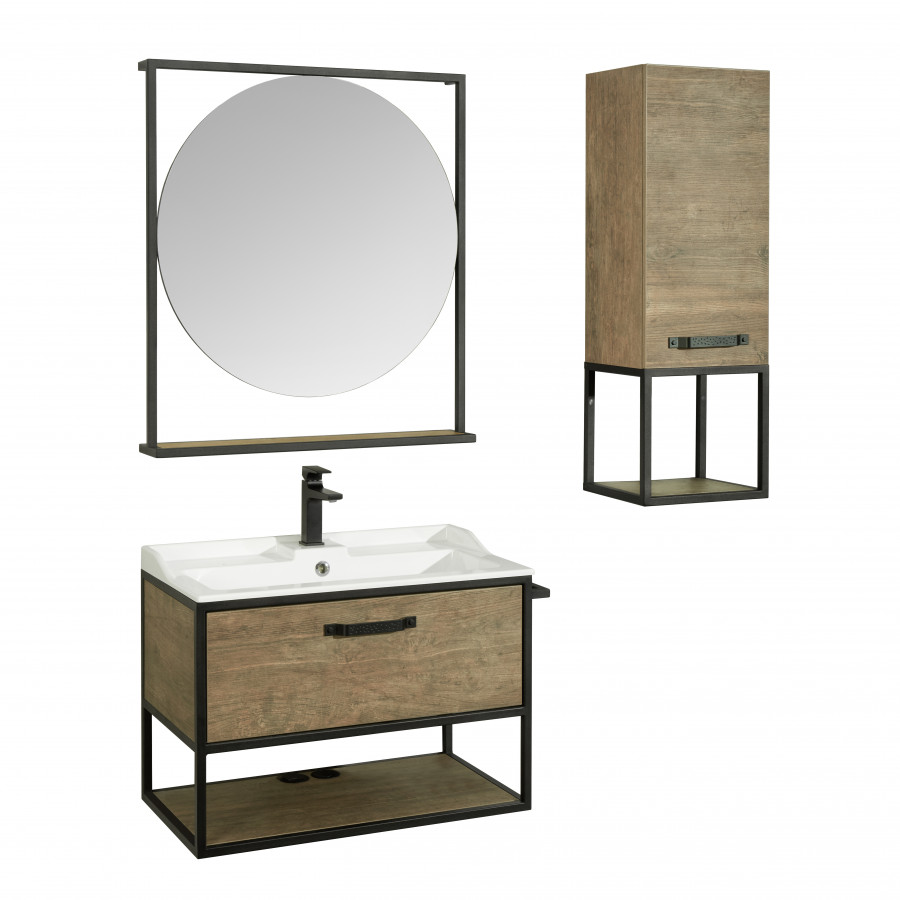 Тумба ЛОФТ ФАБРИК 80, дуб кантри (под раковину ФАБИА 80, VICTORIA-N 80, ОДРИ 42)