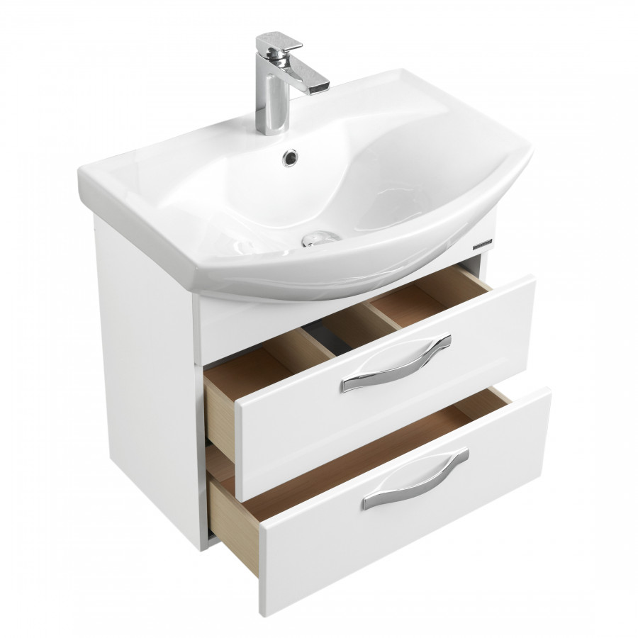 Тумба АРИЯ 65 М, бел. (под раковину СМАЙЛ 65)