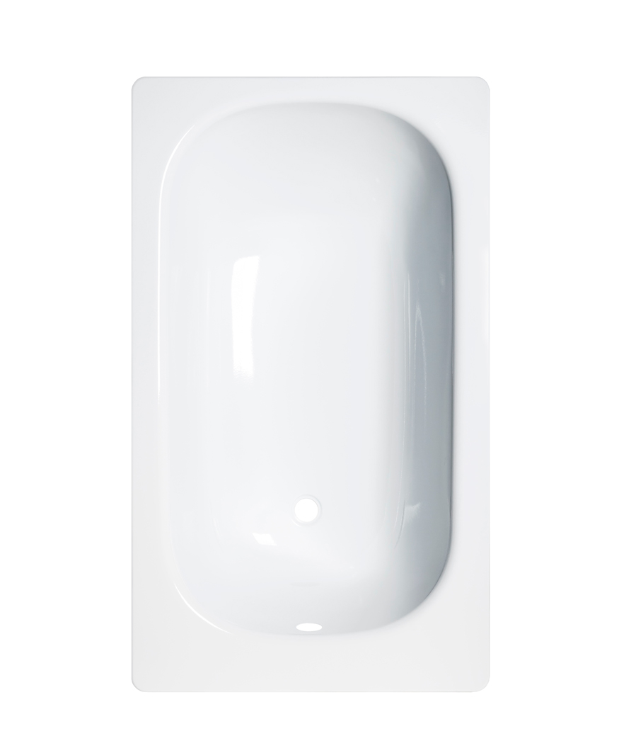 REIMAR Ванна стальная 120x70x40 cм. с опорной подставкой, без ранта, белая орхидея, ВИЗ