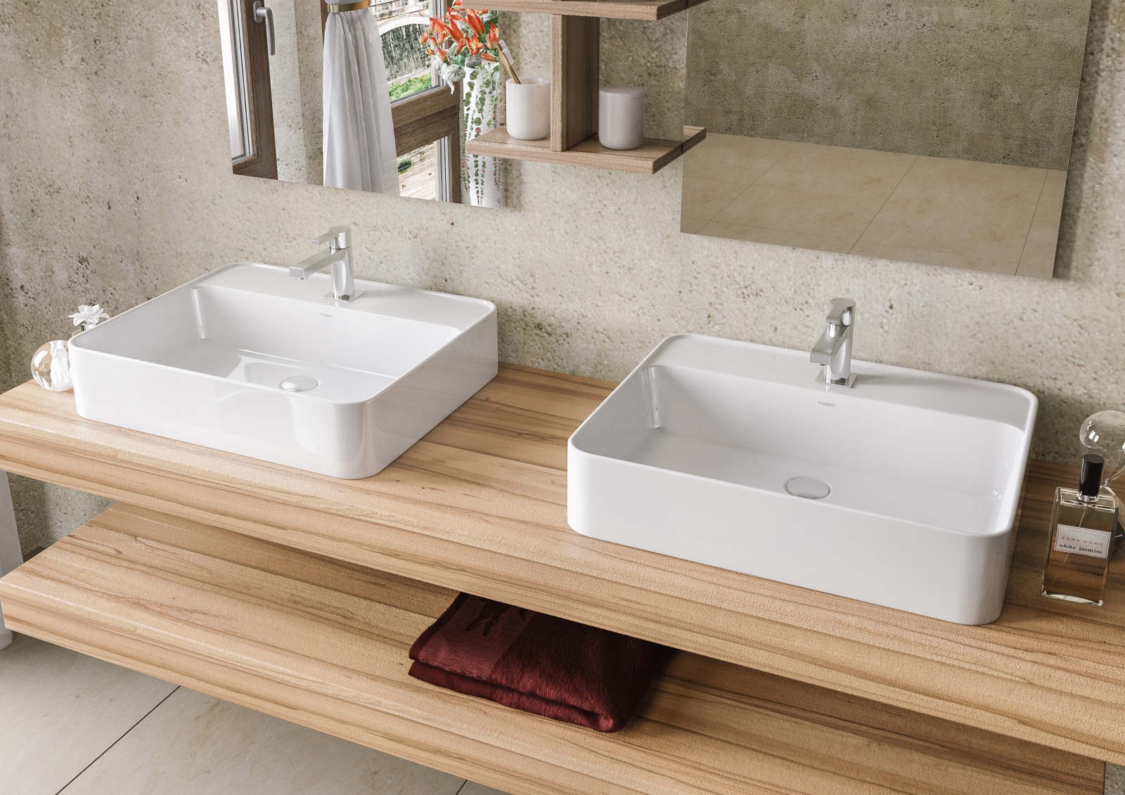 Раковина KIROVIT Олимп 570 мебельная белый (Вн Крв139) 4630055550401