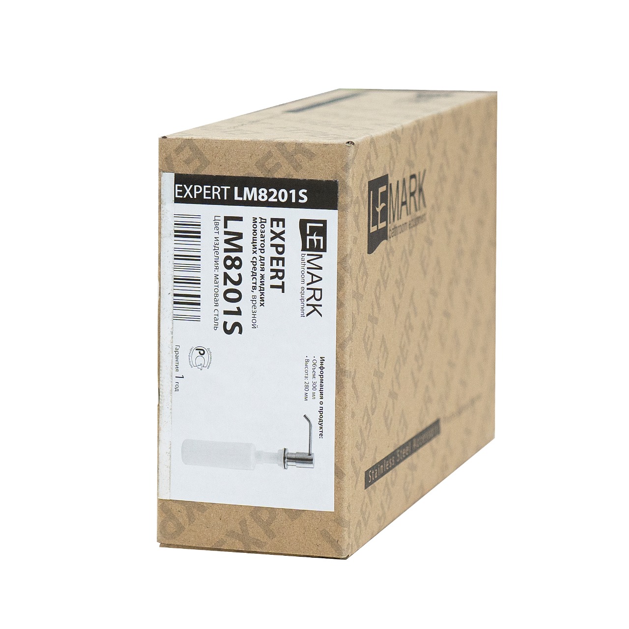 Expert Дозатор для жидких моющих средств, врезной, сталь, LM, LM8201S