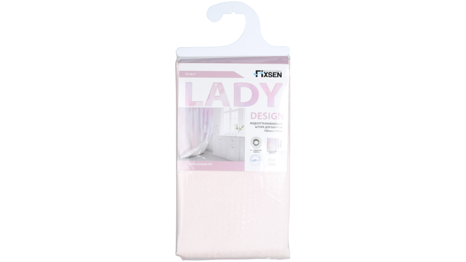 Штора для ванной Fixsen Lady FX-2517