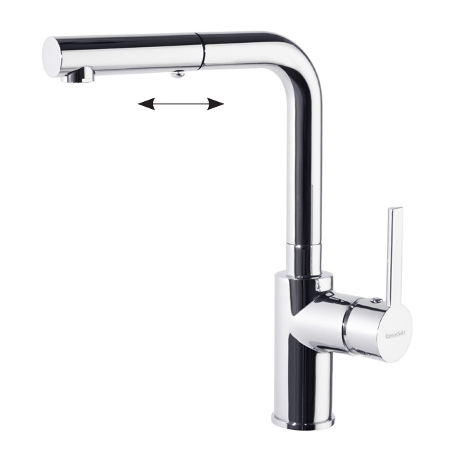 Смеситель высокий для кухни однорычажный с выдвижной лейкой DRAKO 331902H1