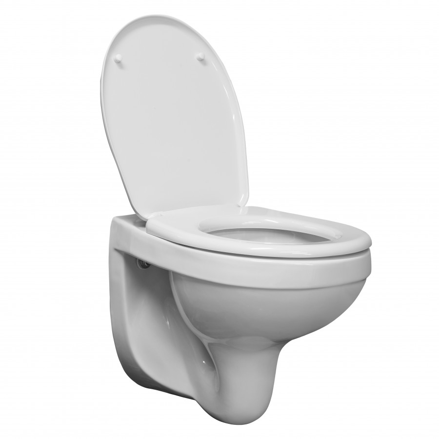 Унитаз подвесной "Альфа" с сиденьем полипропилен. SANTERI