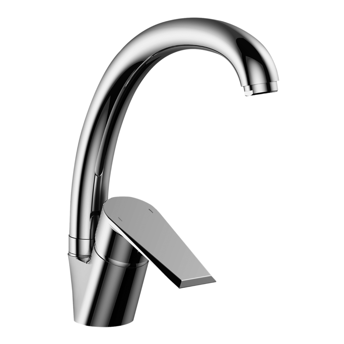 RS28 Смеситель для кухни, выс.пов.излив 240мм, р/ОД, хром, ROS, RS28-23