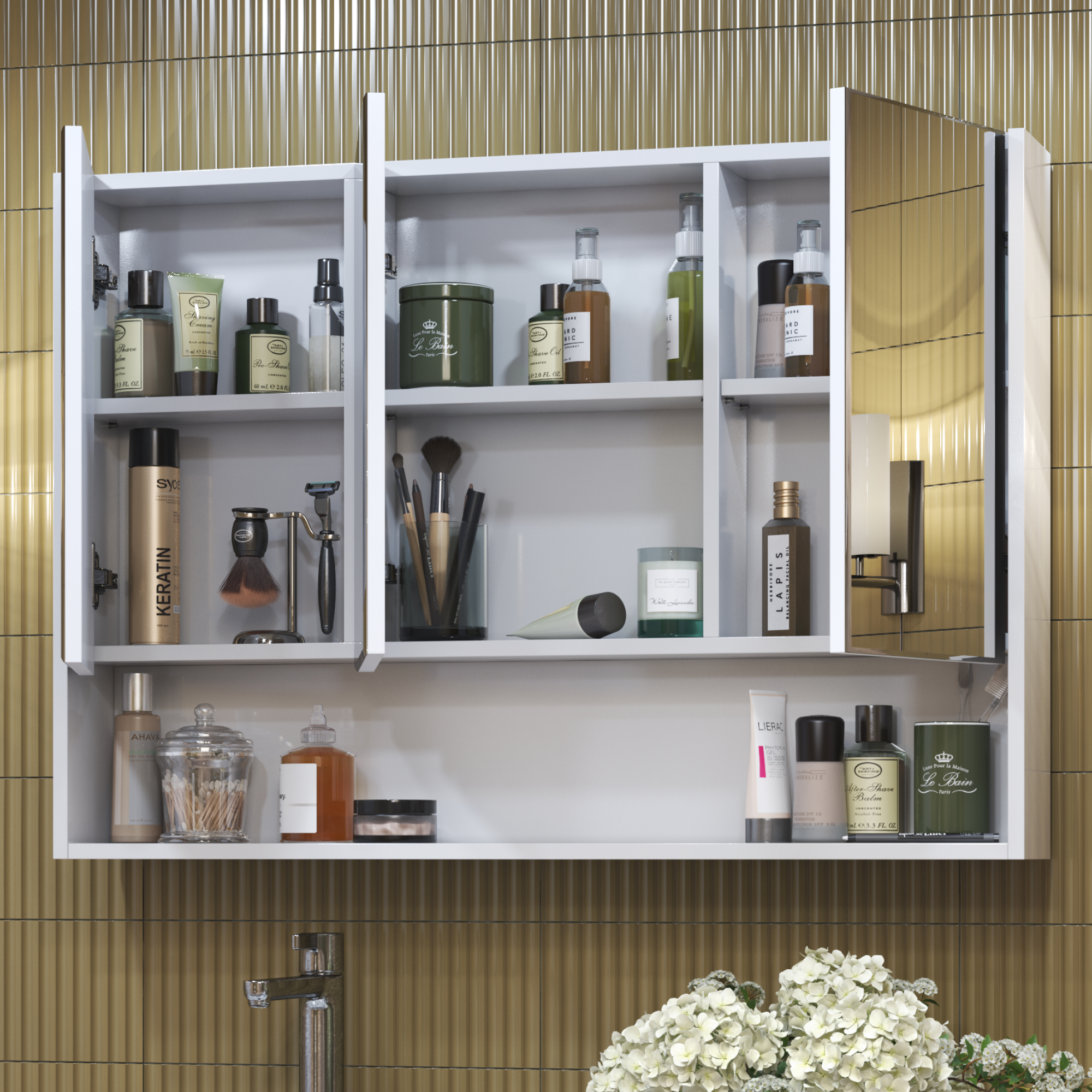 Зеркальный шкаф VIGO Urban 80 подвесной белый (zsh.URB.80)