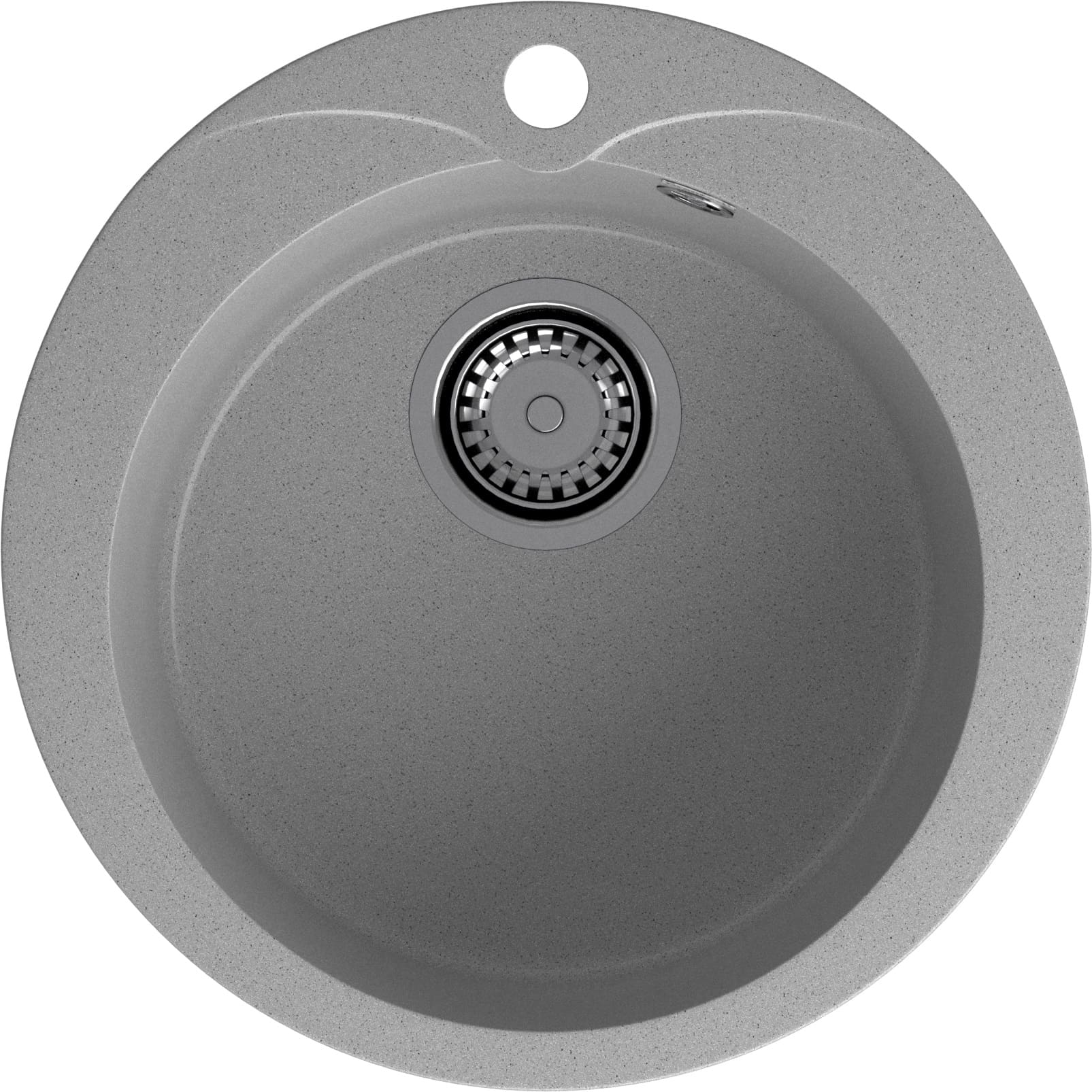 GRANFEST Мойка композит RONDO GF-R--480  D=480 мм  серый  арт.GF-