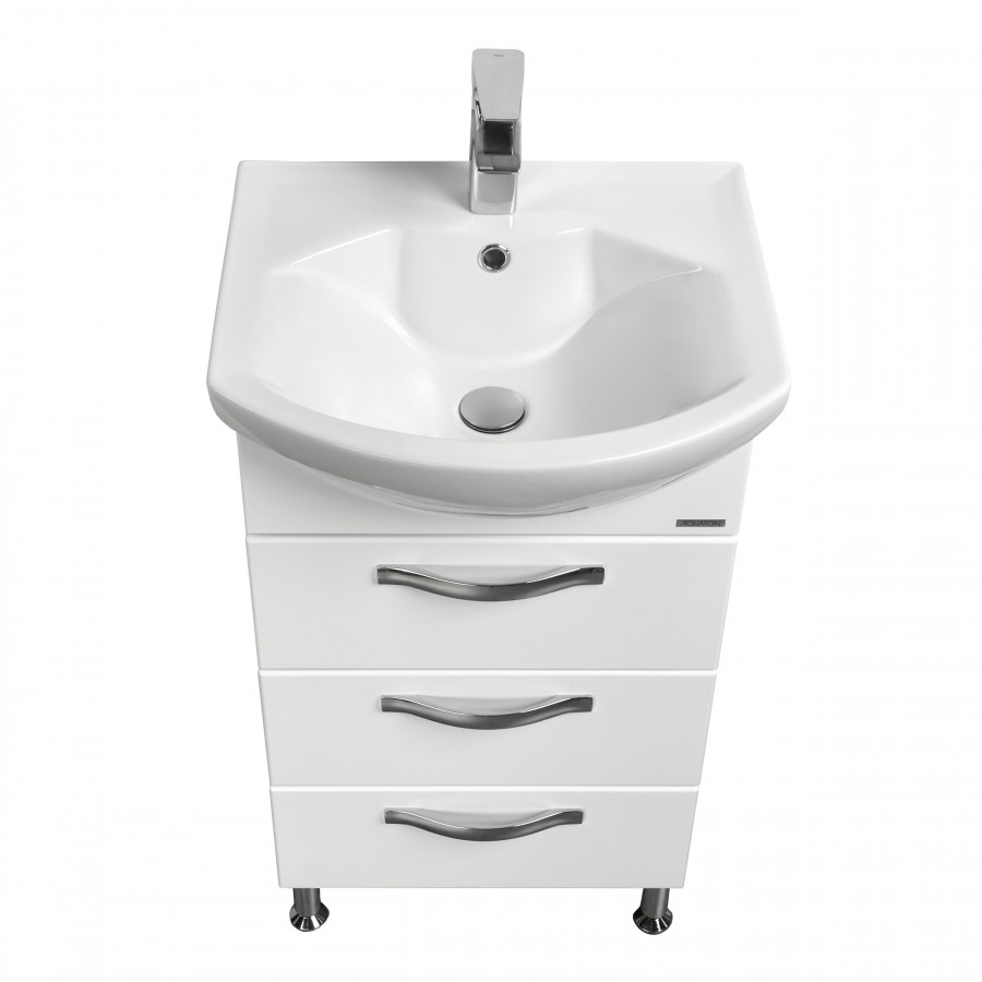 Тумба АРИЯ 50 Н, белая (под раковину СМАЙЛ 50)