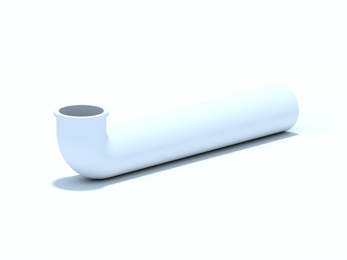 Уголок двойного сифона АНИ Пласт M700 с фланцем