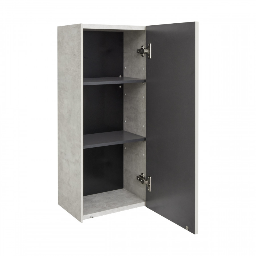 Шкаф СОХО 35, подвесной, слэйт, галька серая