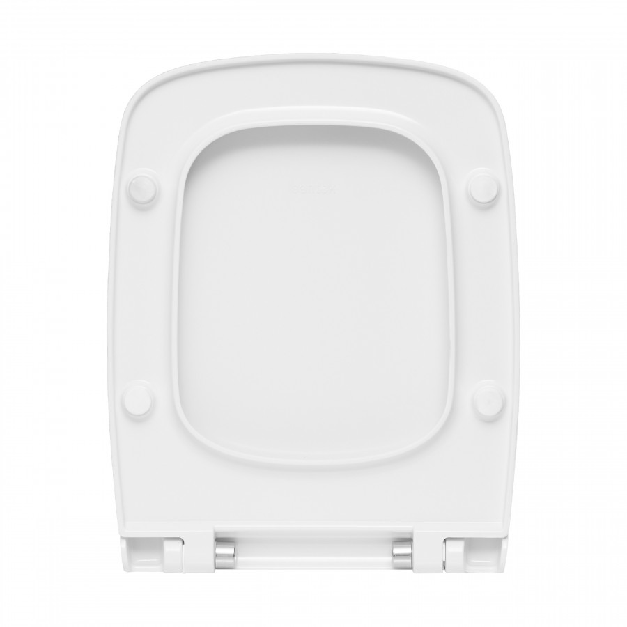 Сиденье "Нео", "НЕО RIMLESS" (softclose и clip up) тонкое САНТЕК