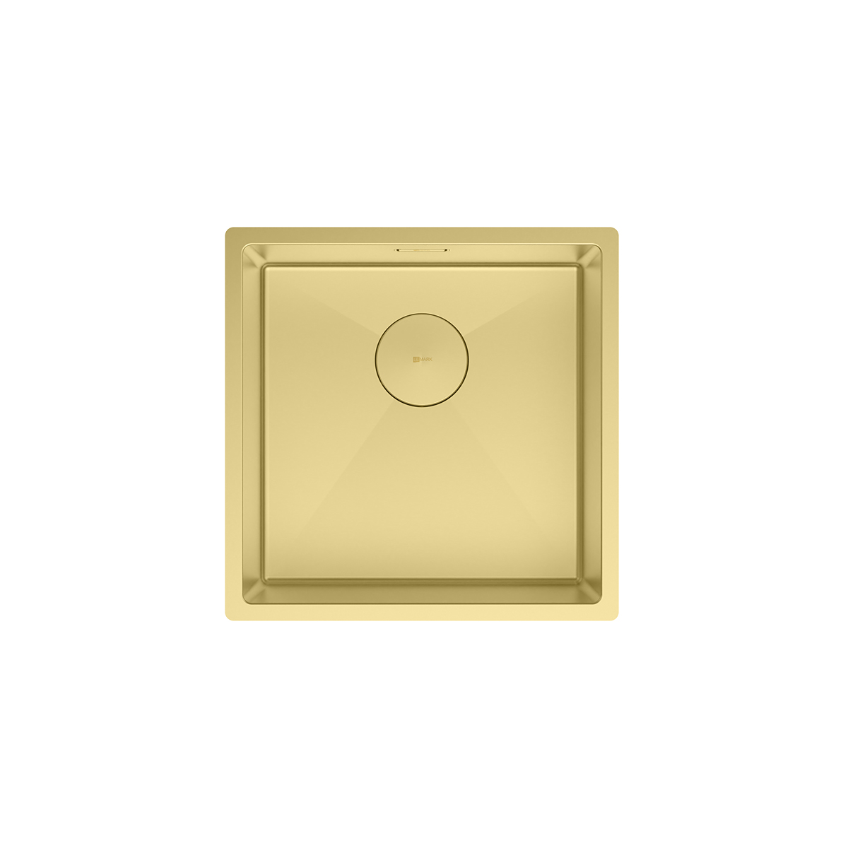 Кухонная мойка Lemark OLANGA 440 прямоугольная из нержавеющей стали цвет, Светлое золото
