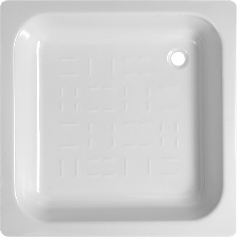 UNIVERSAL SG Душевой поддон стальной CF80, рифленый, 80x80х14 см., BLB