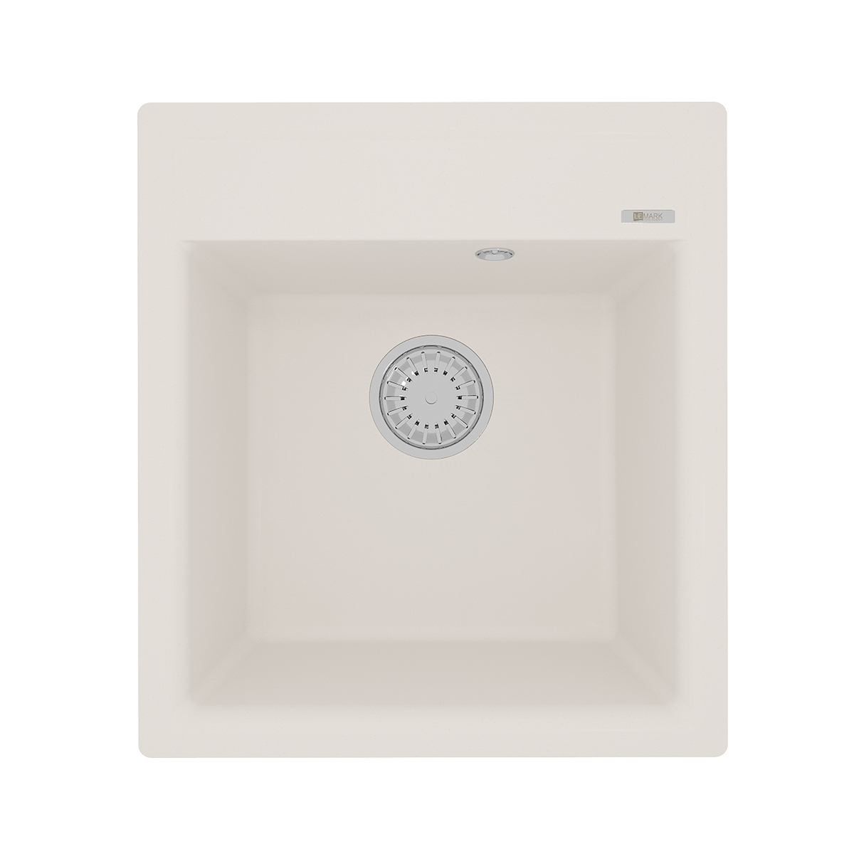 Кухонная мойка Lemark HANKA 450 врезная прямоугольная из кварцгранита, Жасмин 