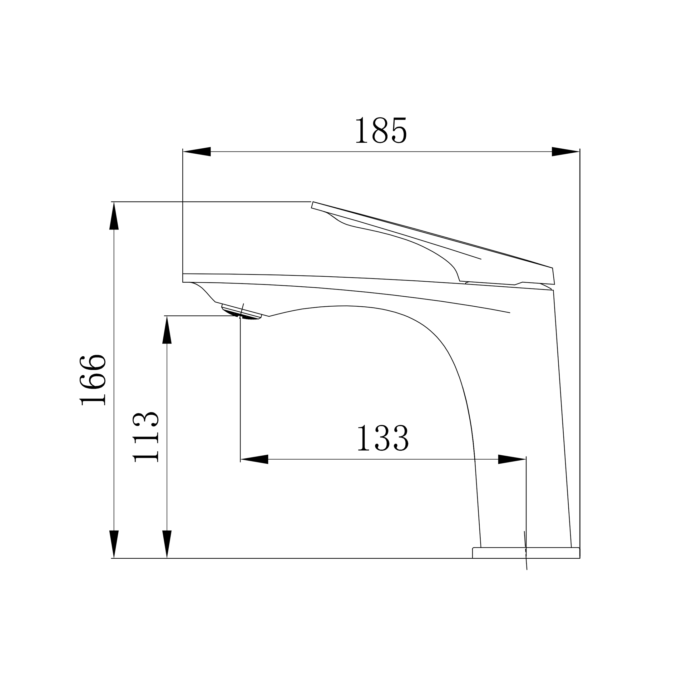 Смеситель для раковины TOKITO MITSUISHI хром (TOK-MIT-1011)