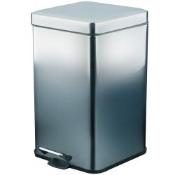 Ведро из нерж. стали 12 л. с педалью прямоугольное глянцевое, шт