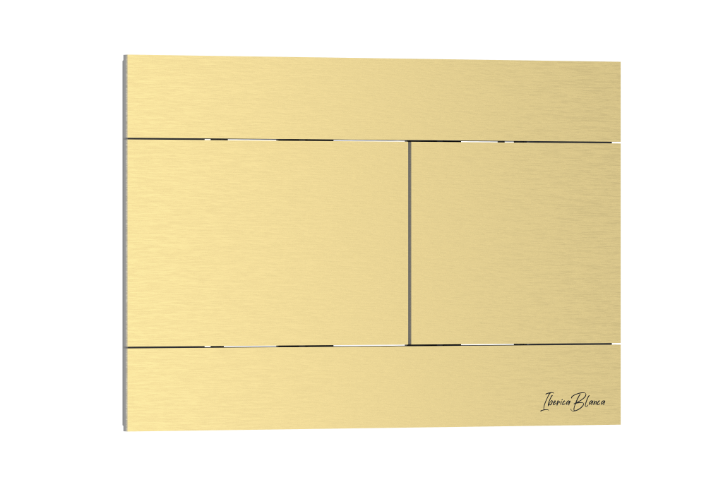 Кнопка смыва IBERICA BLANCA INOX-R нержавеющая сталь, золото матовое (IB.B015.03)