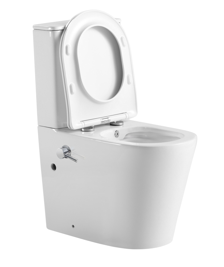 Унитаз-компакт IBERICA BLANCA BURGOS MAXI BIDE Tornado с функцией биде, белый (IB.BRM.124.1B1B)