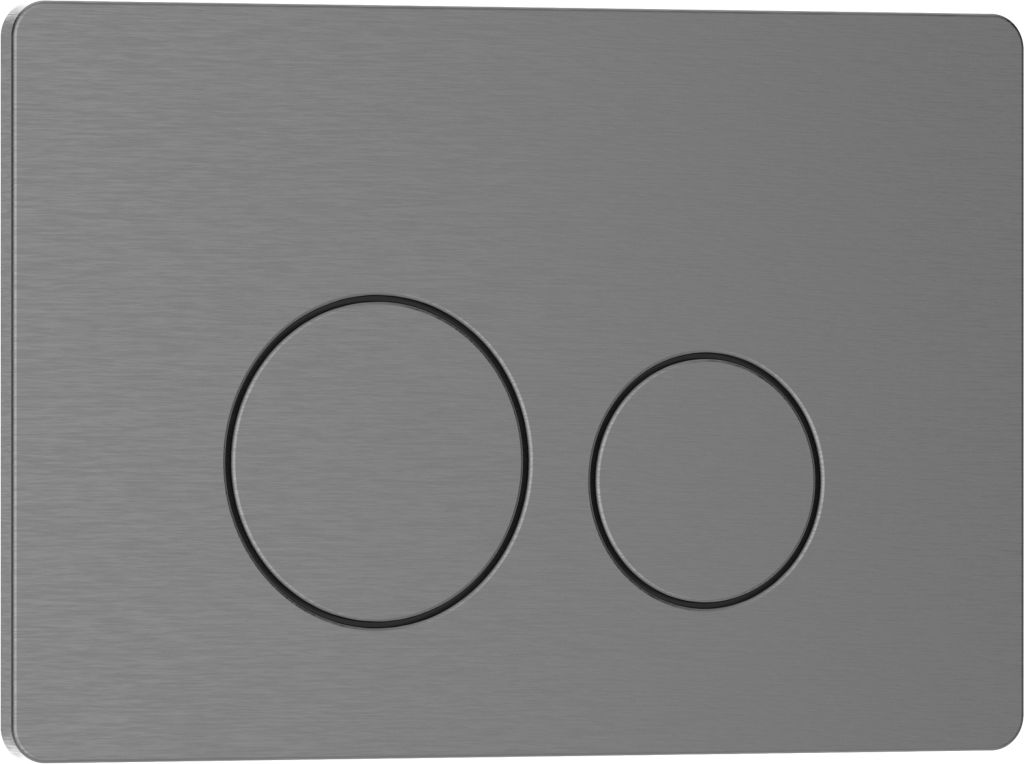 Кнопка смыва IBERICA BLANCA INOX-О нержавеющая сталь, вороненая сталь (IB.B081.008.000)