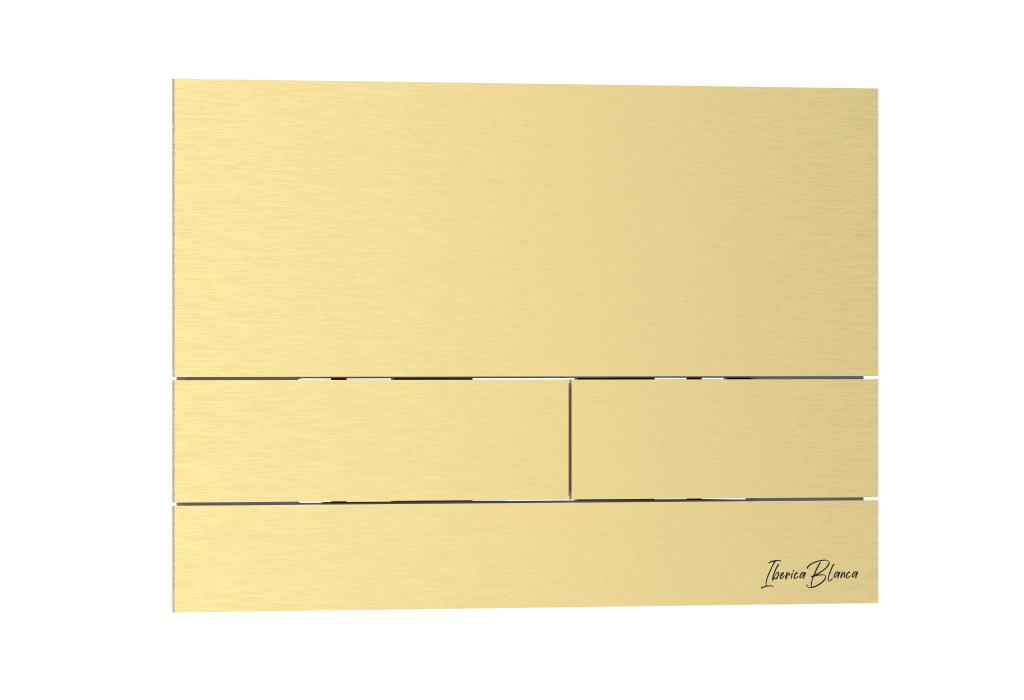 Кнопка смыва IBERICA BLANCA INOX-S нержавеющая сталь, золото матовое (IB.B016.03)
