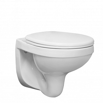 Унитаз подвесной "Альфа" с сиденьем полипропилен. SANTERI