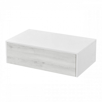 Комод САКУРА 80, ольха наварра, белый глянец