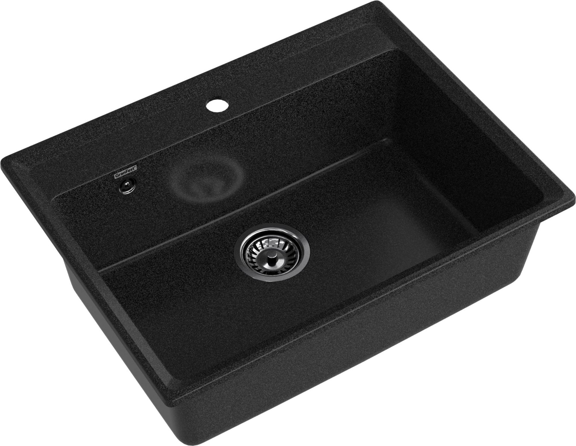 GRANFEST Мойка композит LEVEL, GF-LV-660, чаша 660*500, графит