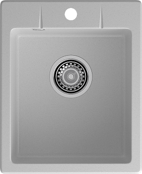 GRANFEST Мойка URBAN 240  1-чаша 400*490мм серый арт.GF-UR-