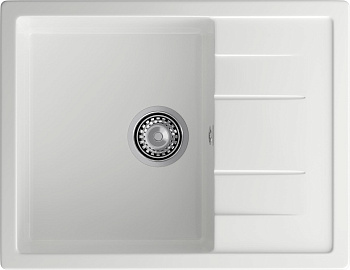 GRANFEST Мойка композит QUADRO GF-Q--650L чаша с крылом  650*500мм  иней  арт.GF-