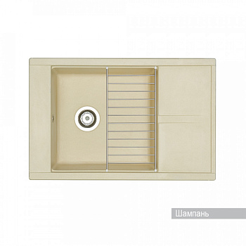Мойка для кухни Делия 78 787x516x218 мм, прямоуг. с крылом, шампань