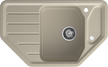 GRANFEST Мойка композит CORNER  GF-C--800E угловая 800*500мм  топаз  арт.F-