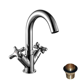 RS39 Смеситель для кухни, выс.пов.излив 126мм, р/ОД, хром, ROS, RS39-62U