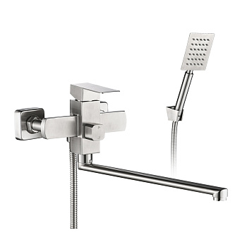 Смеситель для ванны нержавеющая сталь с длинным изливом  KUBUS, KUB13-320