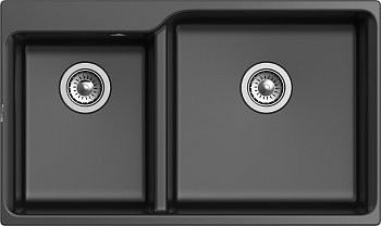RIVELATO Мойка AXEL 90D  2-чаши 870*520мм antracite арт.