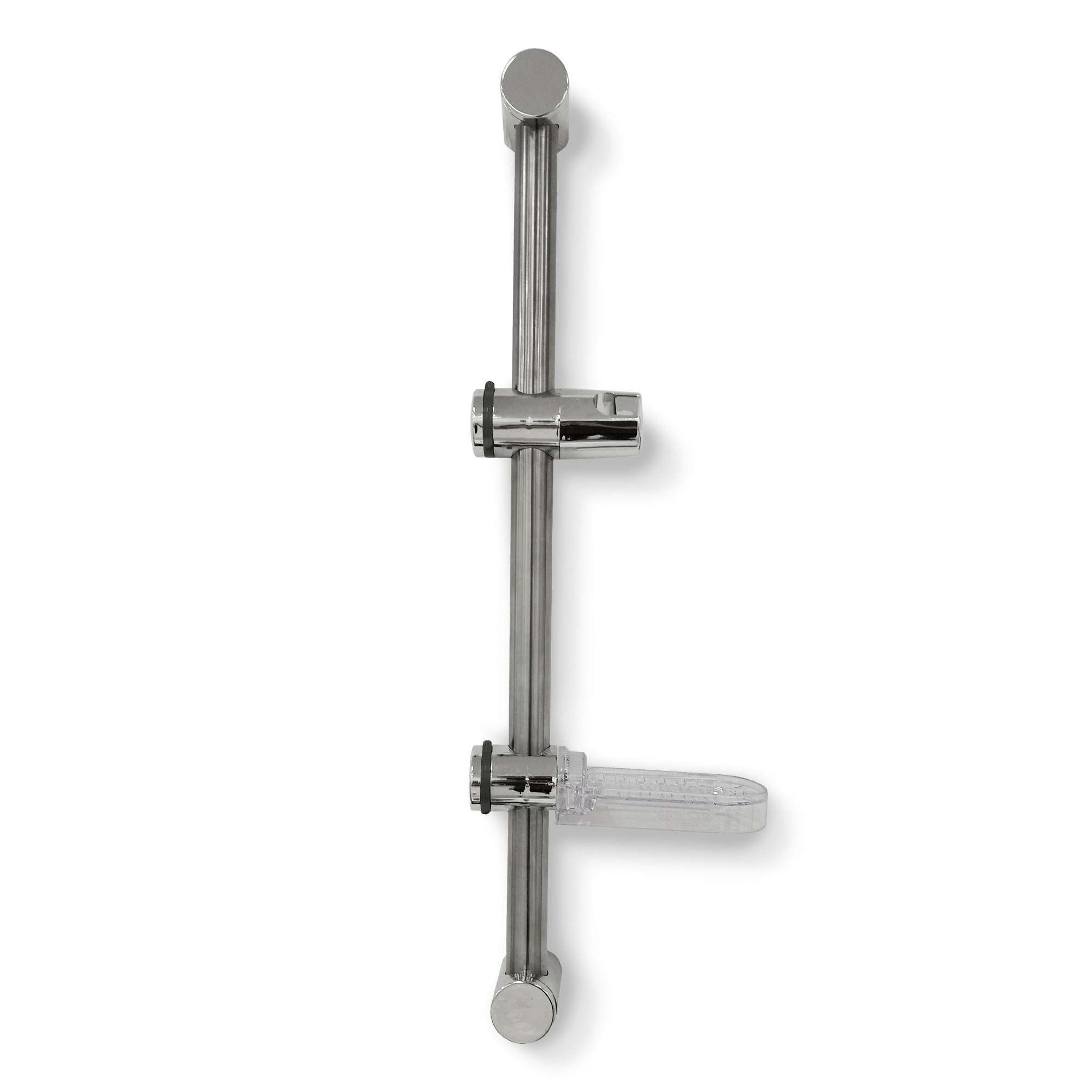 Штанга для душа СЛАВЕН СЛ-ЗП-145 с мыльницей, высота 550 мм, диаметр 25 мм, хром