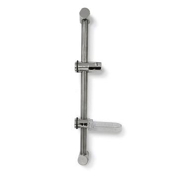 Штанга для душа СЛАВЕН СЛ-ЗП-145 с мыльницей, высота 550 мм, диаметр 25 мм, хром