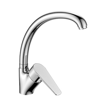 DR72 Смеситель для кухни, выс.пов.излив 203мм, р/ОД, хром, DR, DR72021