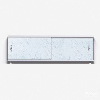 КЛАССИК Экран для ванны 170 см, полистирол,(серые облака-019), ALAVANN