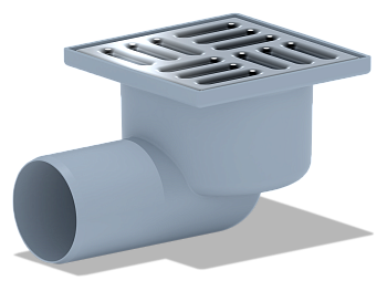 Трап гориз. вып. 50, с реш. из нерж. стали 10x10 сухой, ANI PLAST