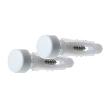 Крепеж для полок с заглушкой, белый FIXSEN (FX-700W)