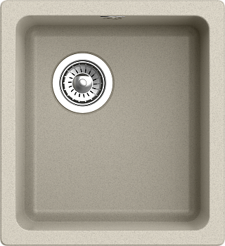 RIVELATO Мойка BERKANA 35 подст.монтаж 1-чаш 415*455 beige scuro арт.