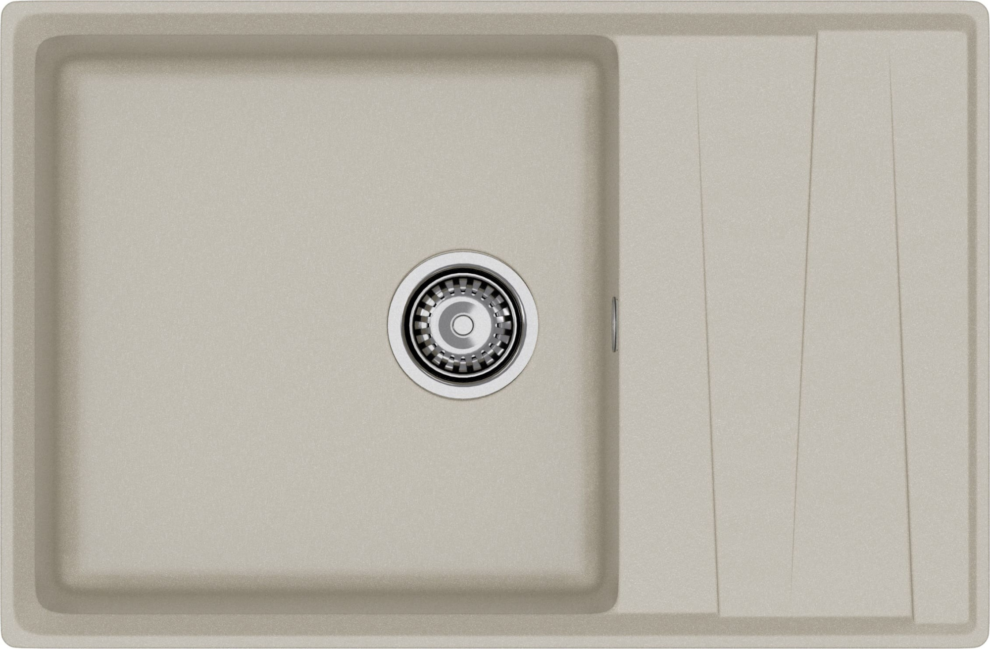 GRANFEST Мойка композит LEVEL, GF-LV-760L, чаш+кр 760*500, топаз