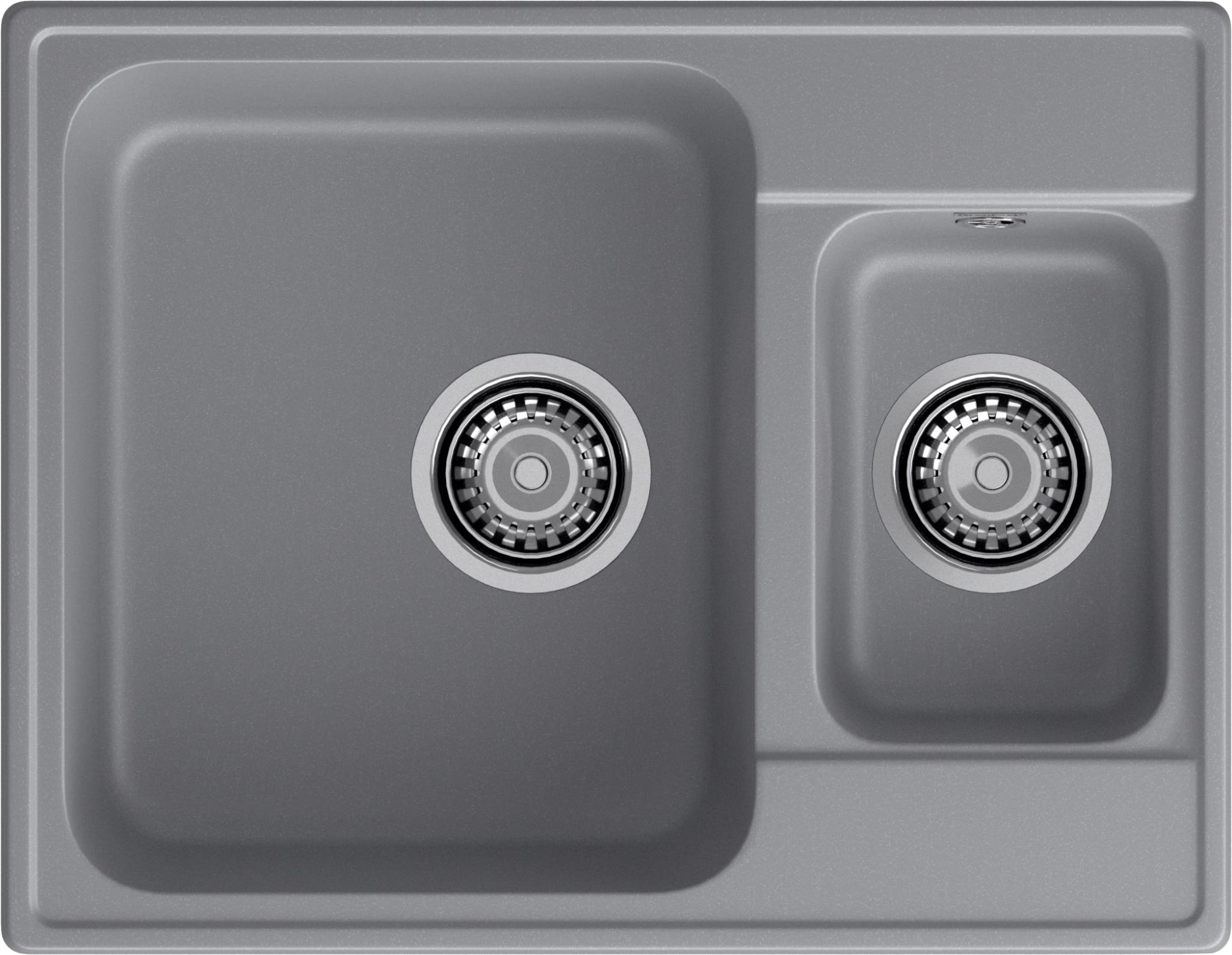 GranFest QUARZ (ECO-09) Мойка 1.5-чаш. 620*480 (темно-серый)