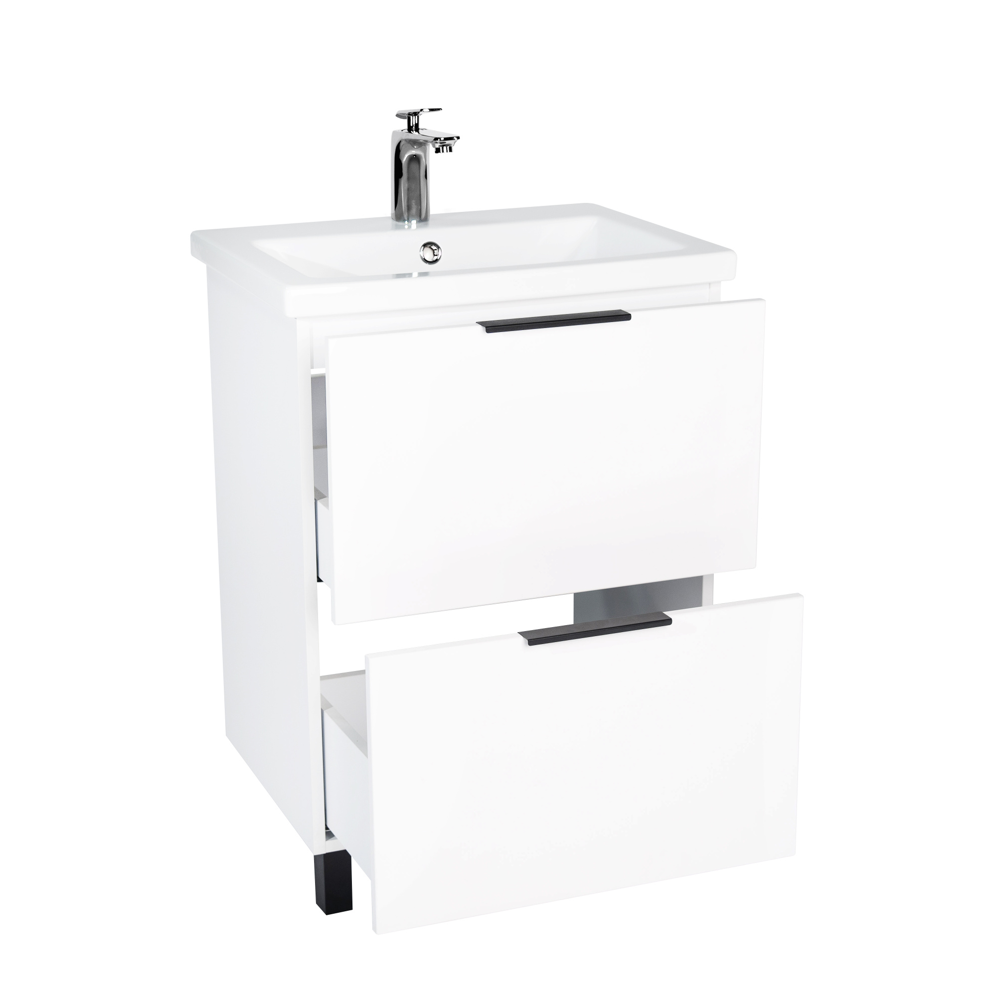 Тумба под раковину VIANT БЕРЛИН 60 напольная белый (VBER60MDBEL-T2Y)