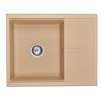 Мойка для кухни  Делия 65 650x516x218 мм, прямоуг. с крылом, латте
