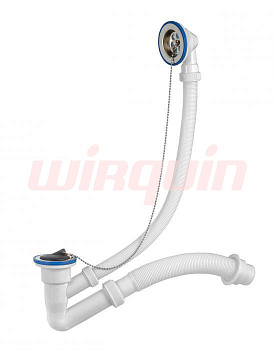 Сифон Элит для ванн с нержавеющими чашками (Ø40/50), VIRPLAST