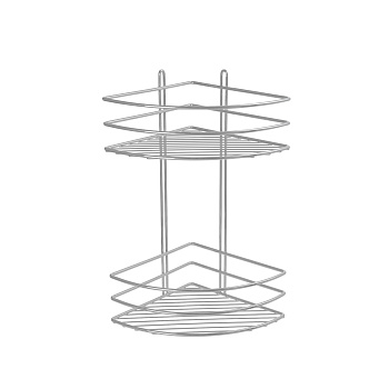 Полка угловая двухэтажная серый Fixsen FX-710-2