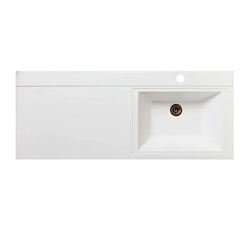 Умывальник GAMMA 120 лайт, левое крыло, белый RUNO