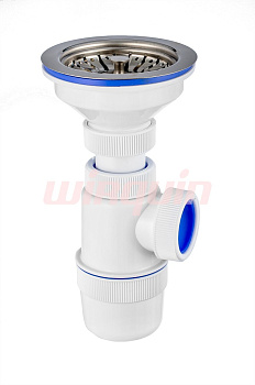 Сифон Элит с нержавеющей чашкой  Ø112 мм (3½- Ø40)