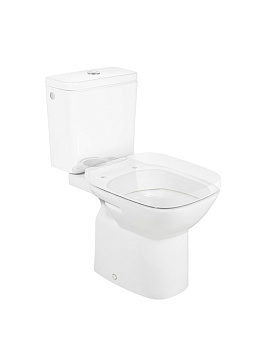 DEBBA Чаша унитаза с горизонтальным выпуском, установочный комплект, белая. (RU). ROCA